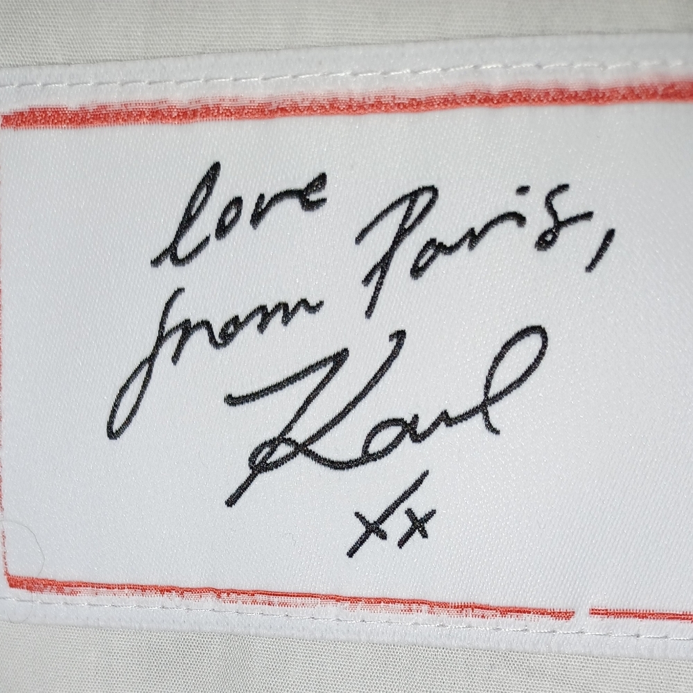 Karl Lagerfeld NWT! Signature Button Down Size L